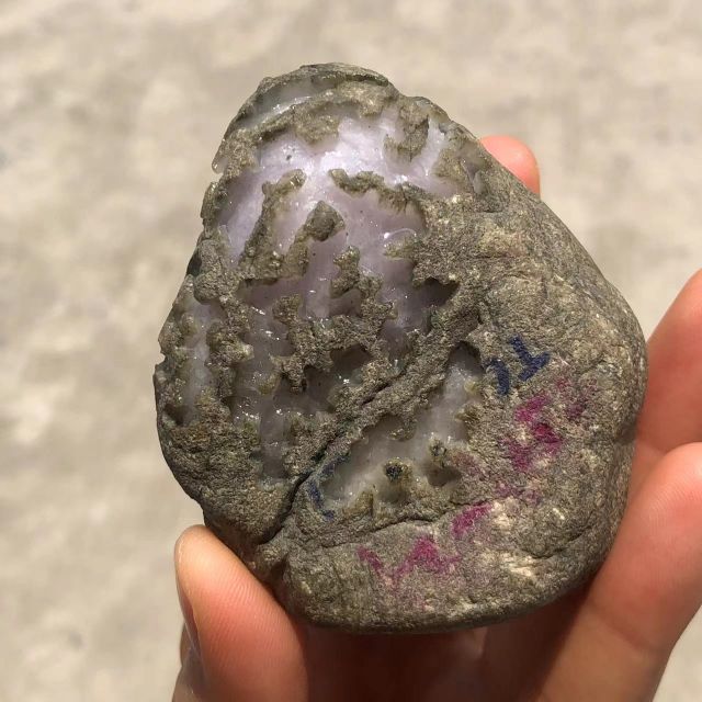 緬甸翡翠原石南奇原石 賭石 雕刻 藝品  傳家 收藏 附有鑑定證書