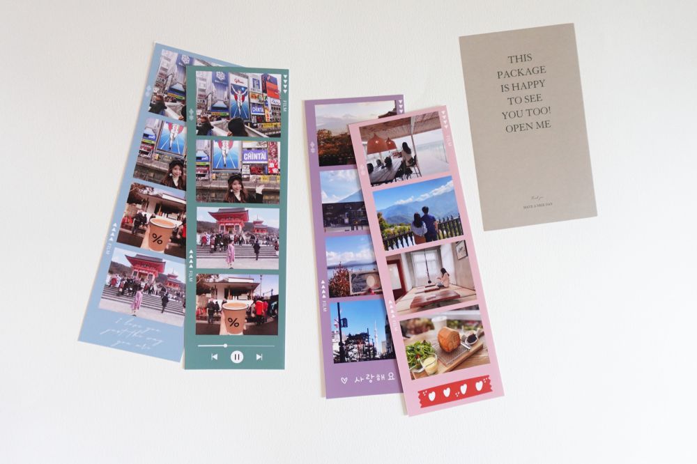 韓國復古拍貼機 人生四格小卡 附透明卡膜－畢業禮物