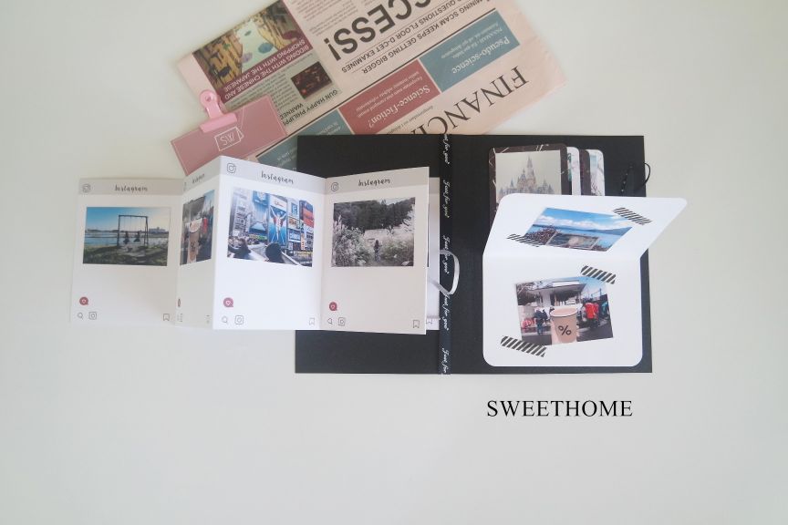 ｜現貨｜ IG大理石機關對折卡片書