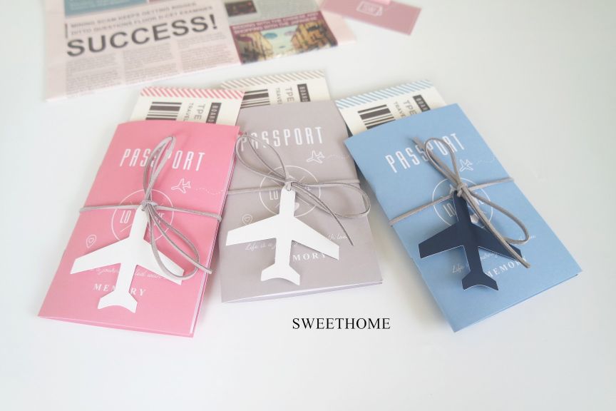 ｜現貨｜旅行護照＋機票造型卡片組