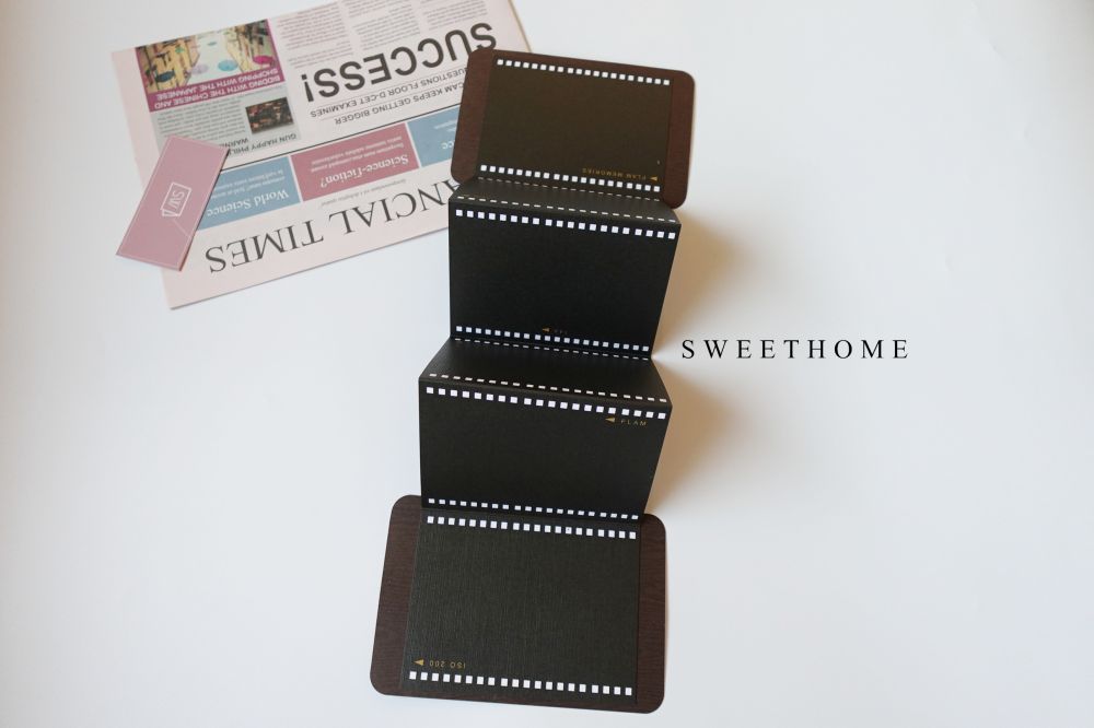 ｜現貨｜普普風相機造型／底片摺疊手工卡片