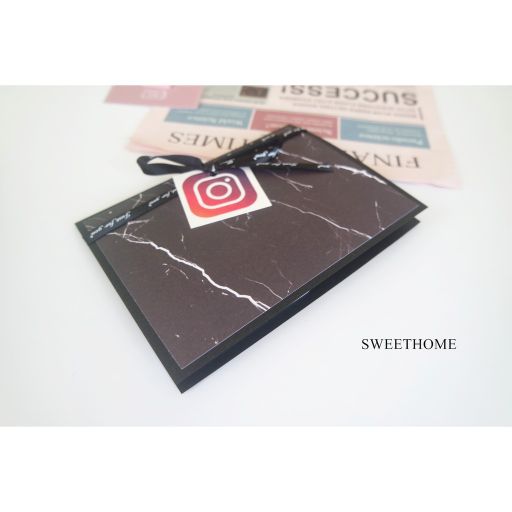 ｜現貨｜ IG大理石機關對折卡片書