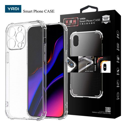 【YADI】iPhone 15 Pro 美國軍方米爾標準測試認證軍規手機空壓殼