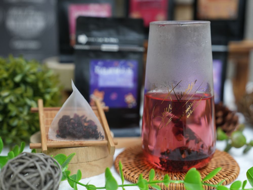 藍莓果粒茶(無咖啡因)