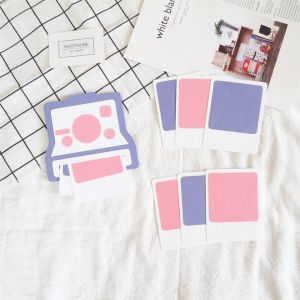 ｜現貨｜寶麗來Polaroid X 拍立得造型手工卡片－紫粉